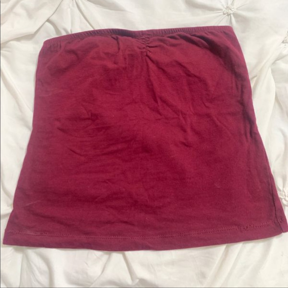 Burgundy Tube Top